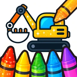 Symbol von Ausmalspiele für Kinder